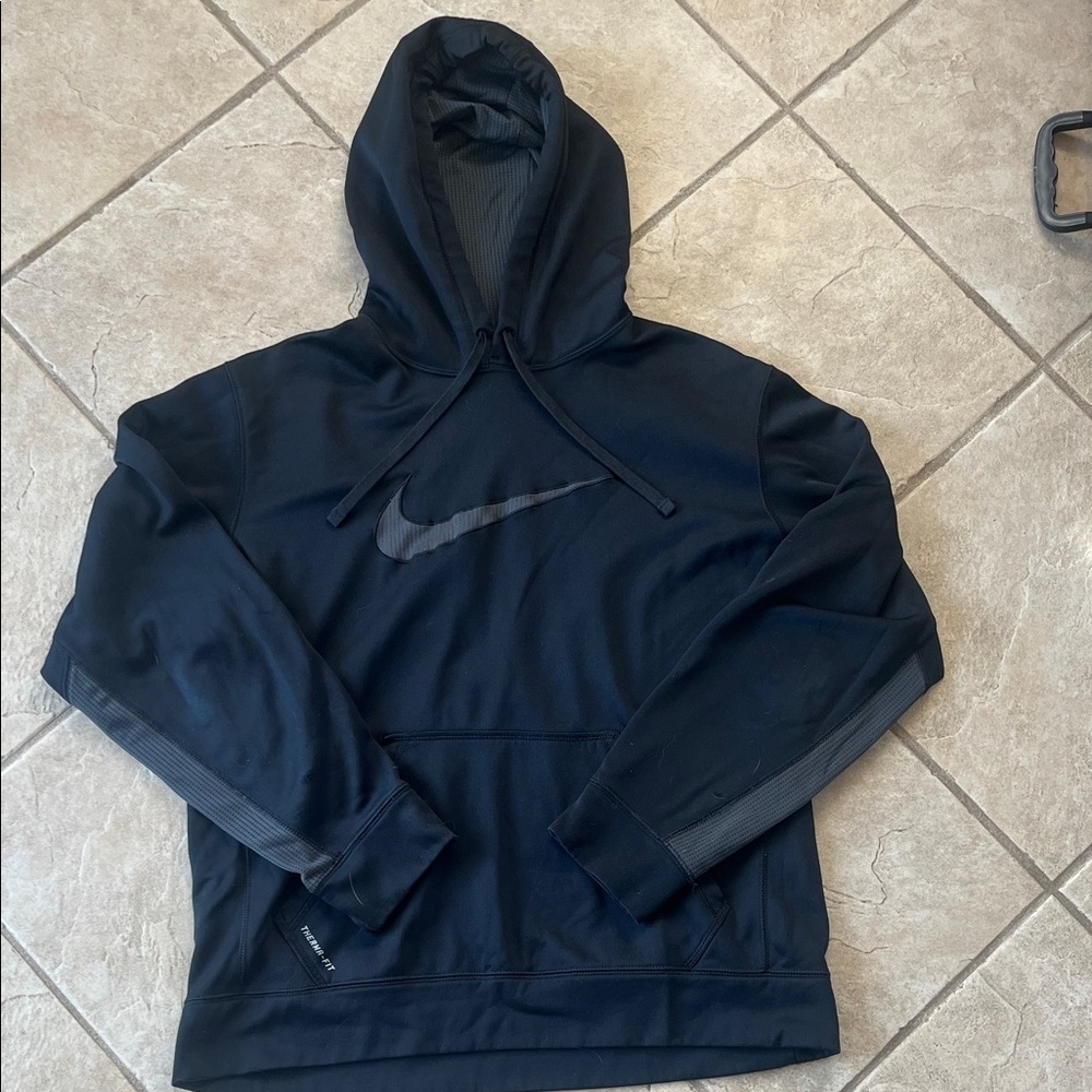 Nike Black Pullover Hoodie with Swoosh